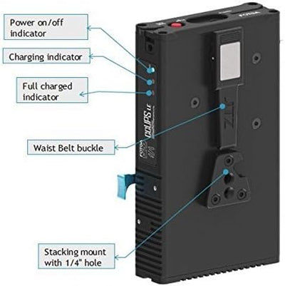 Fotga DP500III Mark 3 CCUPS ununterbrochen V Mount Halterung Netzbatterie Power Supply mit 15mm Rod