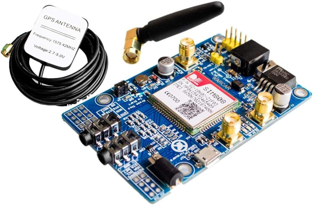 SIM808 Modul GSM GPRS GPS-Entwicklungs-Brett IPX SMA mit GPS GSM Antenne