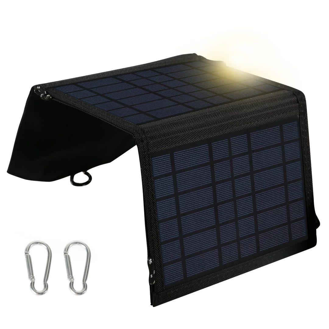 DEWIN Faltbares Solarpanel 15w, 15W 5V Solarpanel mit USB-Anschluss Solarladegerät für Handy und Lap