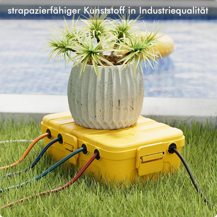 RESTMO Extra Grosse Kabelbox Wasserdicht, IP54 Outdoor Kabel Safe Box (32 x 22 x 13 cm), Wetterfeste