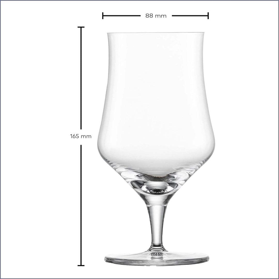 SCHOTT ZWIESEL Universalglas Beer Basic Craft 0,3 (4er-Set), klassisches Bierglas für Craft Beer, sp