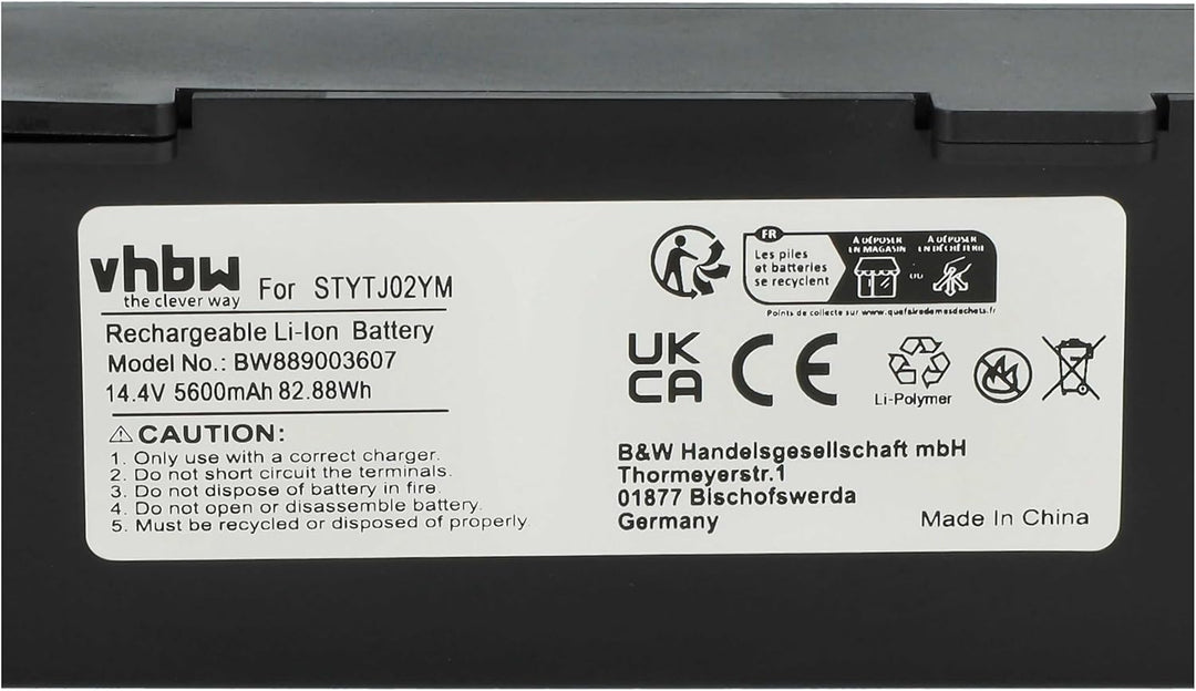 vhbw 1x Akku kompatibel mit Xiaomi Mijia 2, MI Robot Vacuum MOP P, SKV4109GL, STYTJ02YM Saugroboter