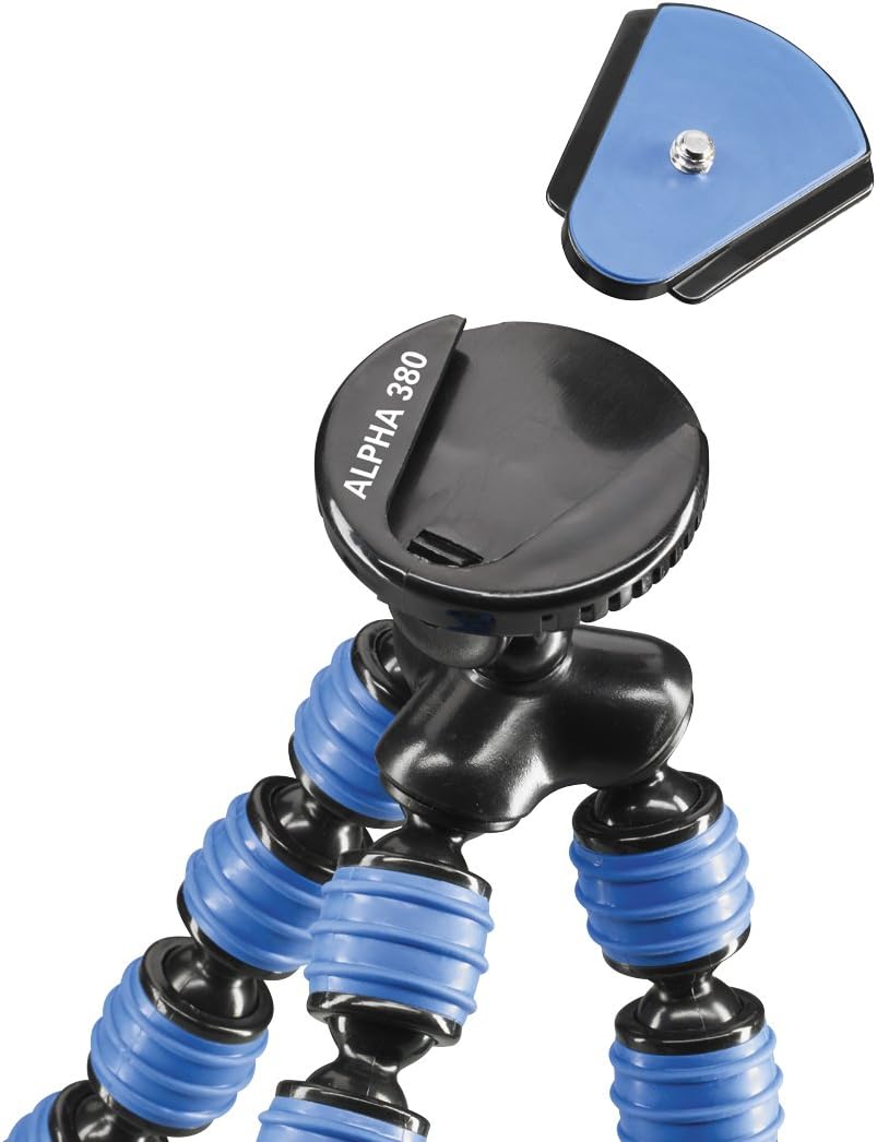CULLMANN - 50026 - ALPHA 380 - Blau - Flexibles Ministativ -Tragfähigkeit 1.5kg - 300mm 300mm Blau,