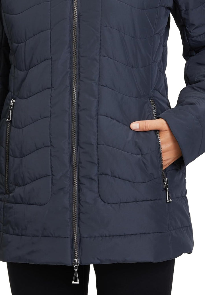 Gil Bret Damen Steppjacke mit Abnehmbarer Kapuze 36 8534 Dark Navy, 36 8534 Dark Navy