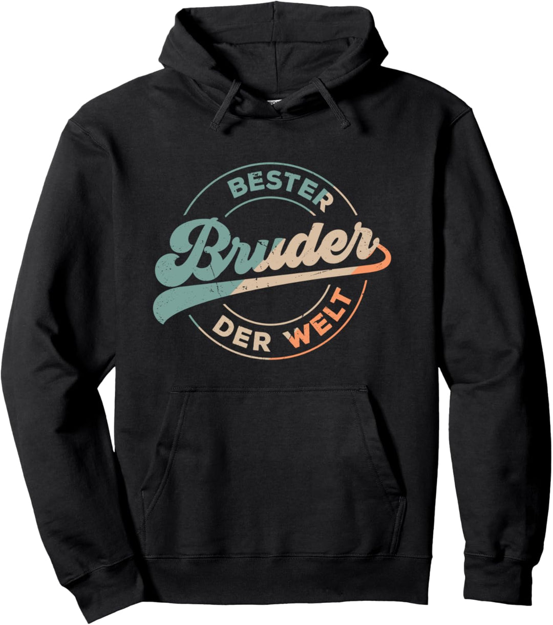 Bester Bruder Der Welt Retro Vatertag Bruder Vintage Pullover Hoodie