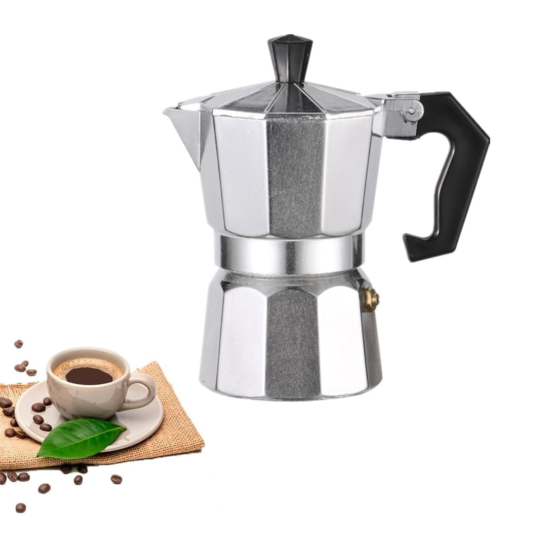 Espressokocher, Premium Italienische Kaffeekocher Aluminium Espressokocher für Gas oder Elektro Kera
