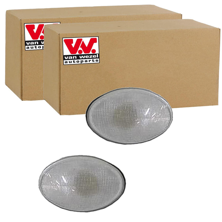 2X Van Wezel Blinker Weiss Seitenblinker vorne Beidseitig | 2X Van Wezel Blinker Weiss Seitenblinker