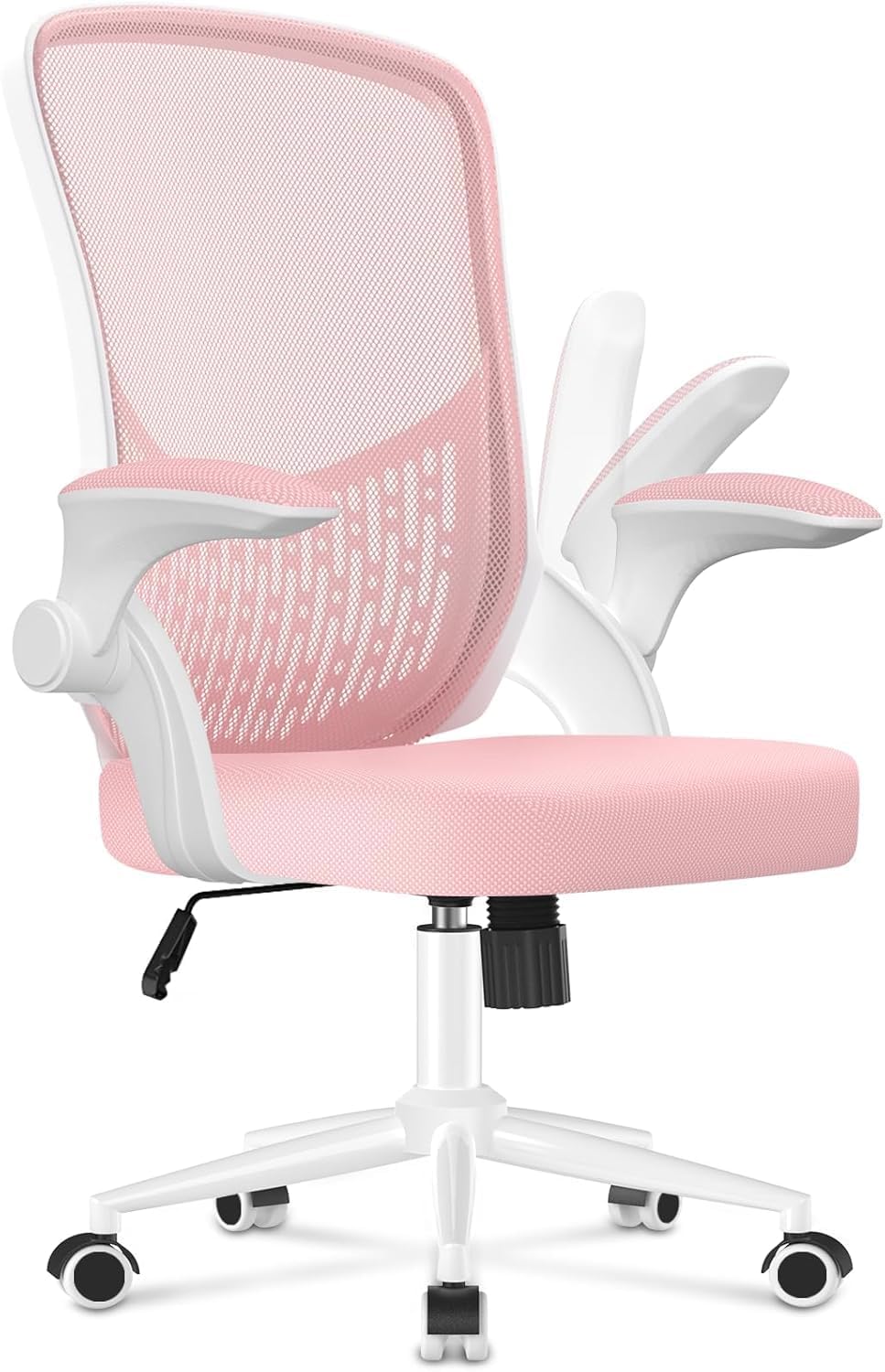naspaluro Ergonomischer Bürostuhl, Schreibtischstuhl mit 90° Klappbaren Armlehnen, Einzigartige Lend