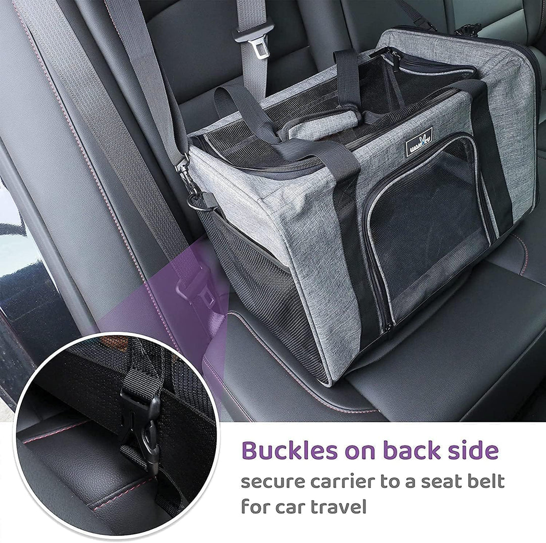 Wakytu TSA-zugelassene Haustier-Tragetasche für kleine, mittelgrosse Katzen und Hunde,Hundetragetasc