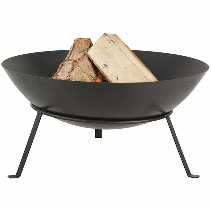 Esschert Design FF267 Serie Feuerschale mit Beinen, Schwarz Medium, Medium