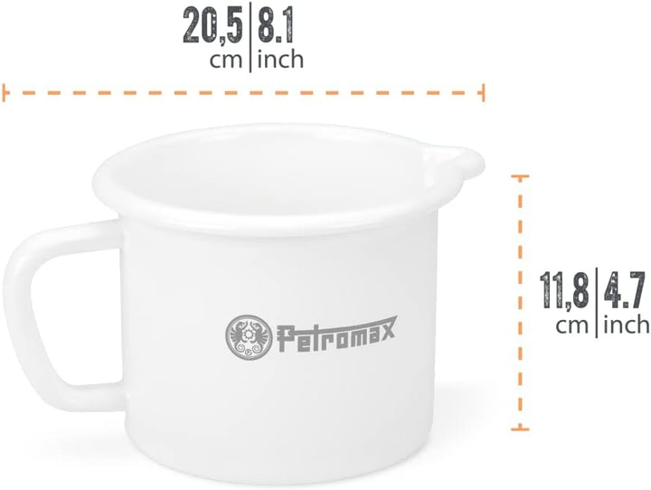 Petromax Emaille Milchtopf (1,4 Liter, weiss) Weiss 1,4 Liter, Weiss 1,4 Liter
