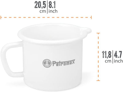 Petromax Emaille Milchtopf (1,4 Liter, weiss) Weiss 1,4 Liter, Weiss 1,4 Liter