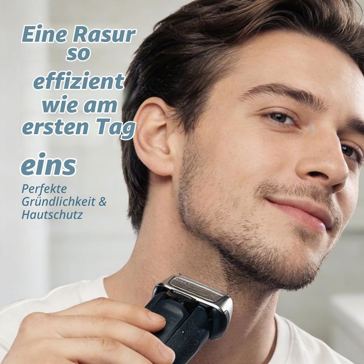 2er Pack 83M Ersatzscherköpfe, Kompatibel mit Braun Series 8 (8370cc, 8340s, 8350s) – Silber, Kompat
