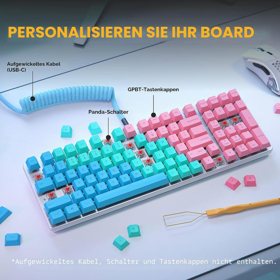 Glorious Gaming GMMK 2 Full Size (96%) Barebones (Frame Only) – Mechanisches Gaming-Tastaturgrundger
