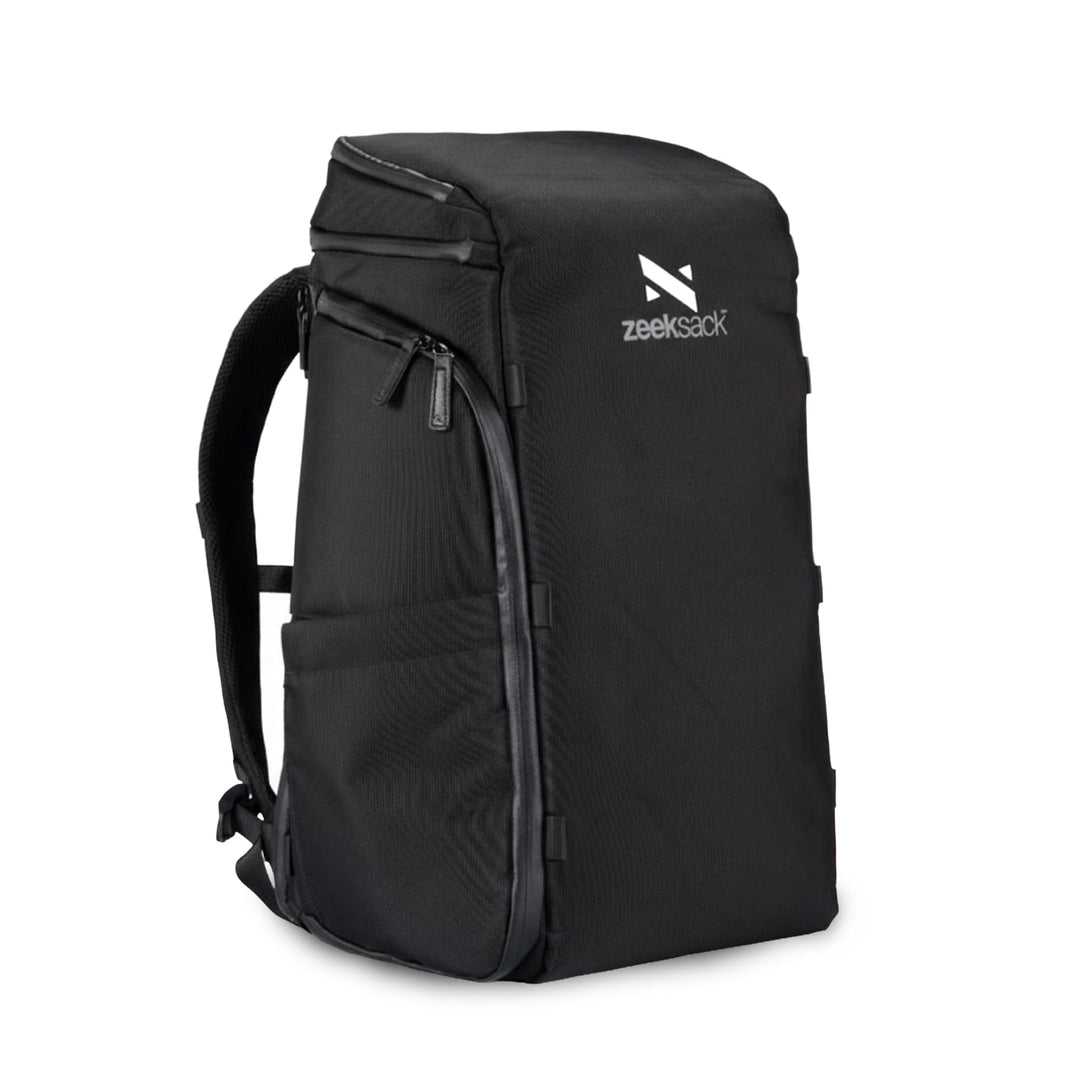 Zeeksack Rucksack Schwarz 20L - The Organizer Backpack & Reiserucksack mit Laptopfach, herausnehmbar