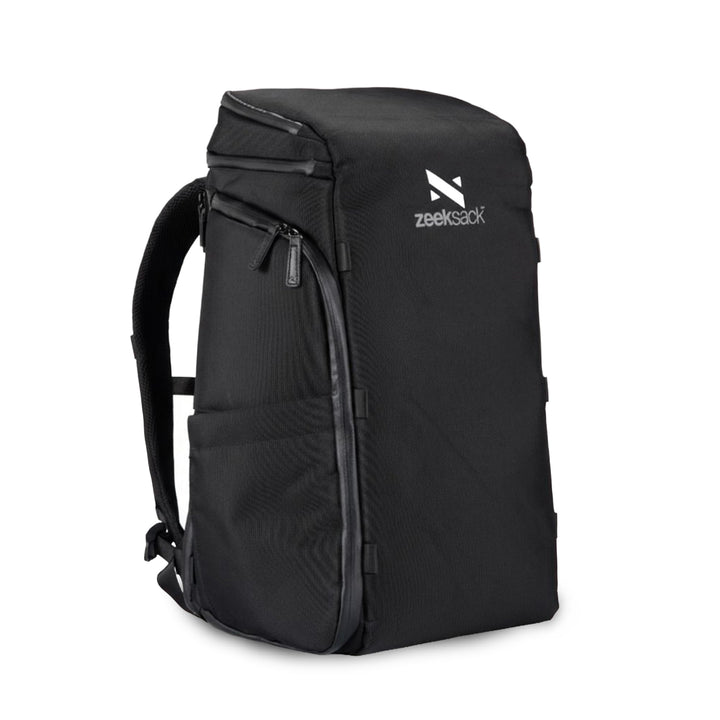 Zeeksack Rucksack Schwarz 20L - The Organizer Backpack & Reiserucksack mit Laptopfach, herausnehmbar