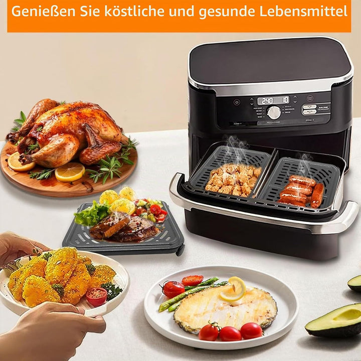 GXF Air Fryer Ersatzteile für Ninja Foodi AF500UK 10,4 l 7-in-1 FlexDrawer Dual Zone grosse Schublad