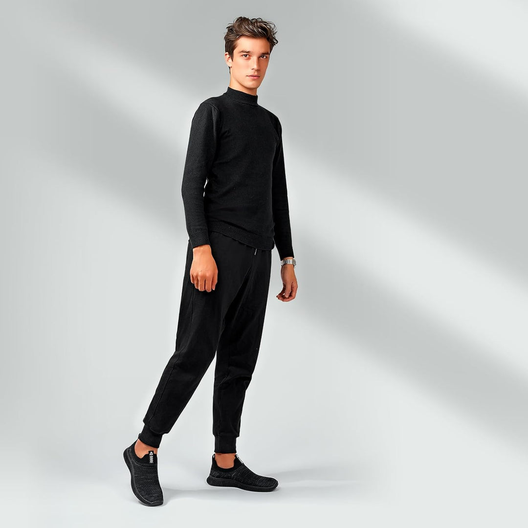 MrToNo Slip On Sneakers Herren Damen Turnschuhe Sportschuhe Fitness Sporthalle Freizeitschuhe Atmung