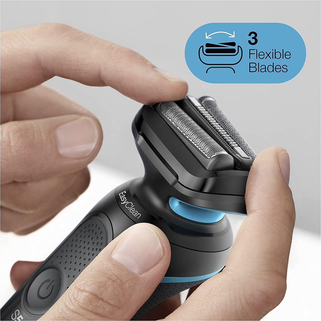 Braun Series 5cs Rasierer Herren, Elektrorasierer mit 3 flexiblen Klingen, Barttrimmer, Ladestand, 5