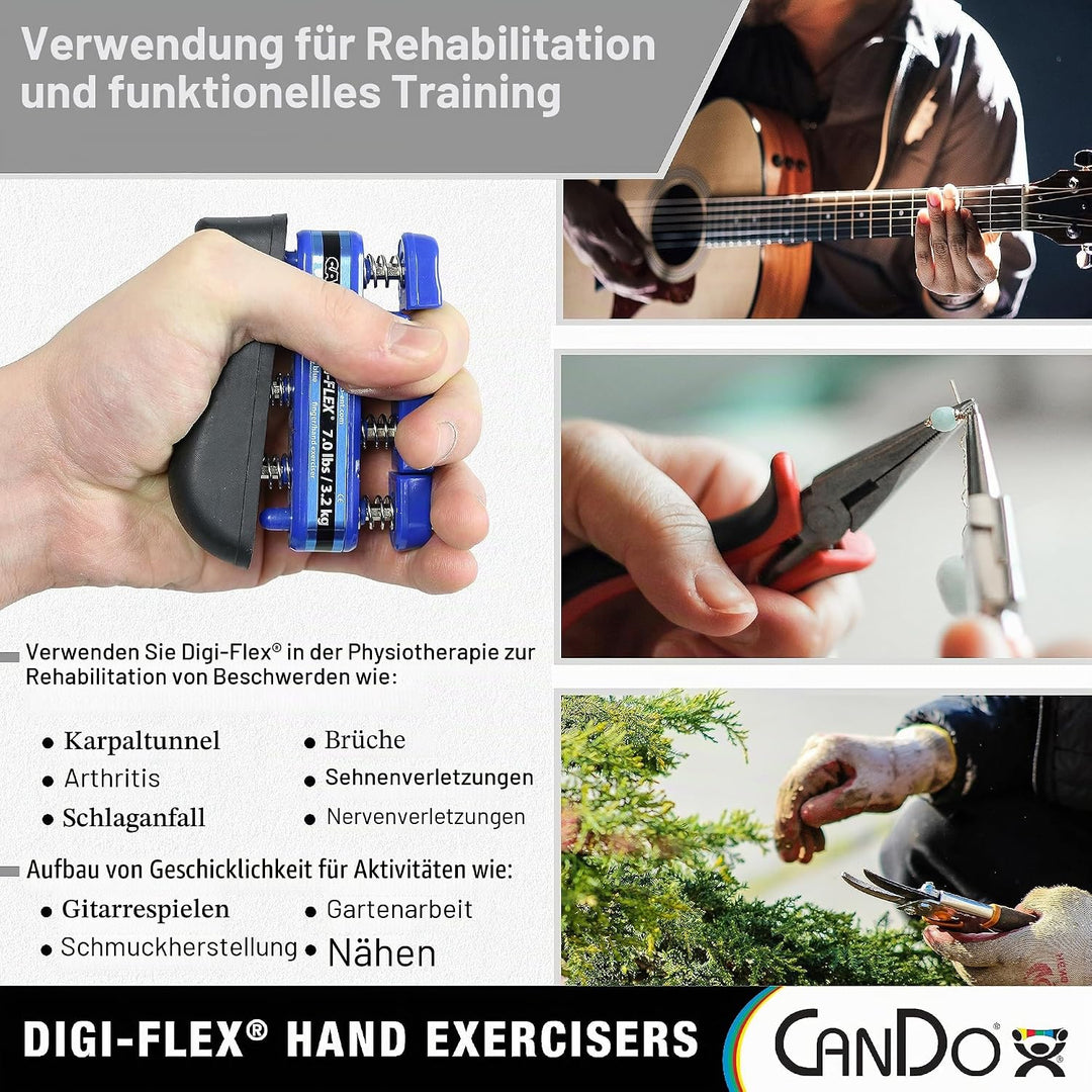 CanDo Handtrainer, Fingertrainer Digi-Flex®, rot (leicht), 10-0741 leicht / rot, leicht / rot