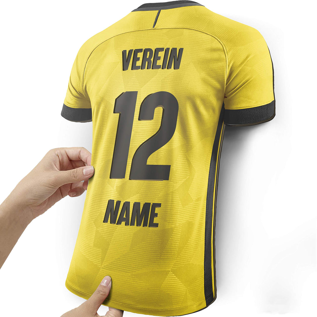 Elbeffekt Trikotlampe für Dortmund Fans aus Holz - personalisierbares Geschenk - schenke dein indivi