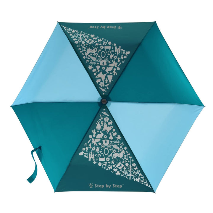 Step by Step Regenschirm, Magic Rain Effect, Doppler für Kinder, inkl. Farbwechsel, Tasche und Hands