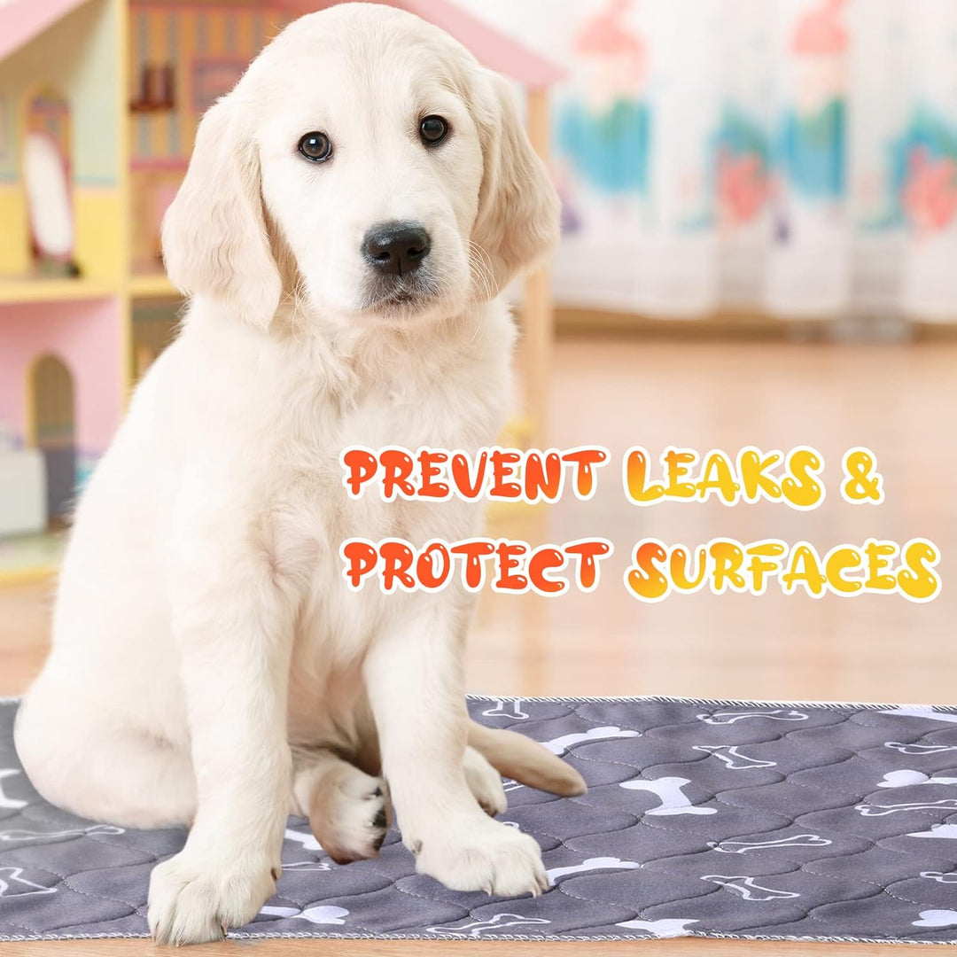 6 Stück Waschbare Pee Pads für Hunde Wiederverwendbare Welpenmatte Saugfähige Geschichtete wasserdic