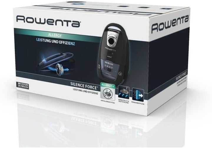 Rowenta RO7755 Silence Force Allergy+ Bodenstaubsauger mit Beutel | Effitech-Motor | 75 dB(A) | 4,5