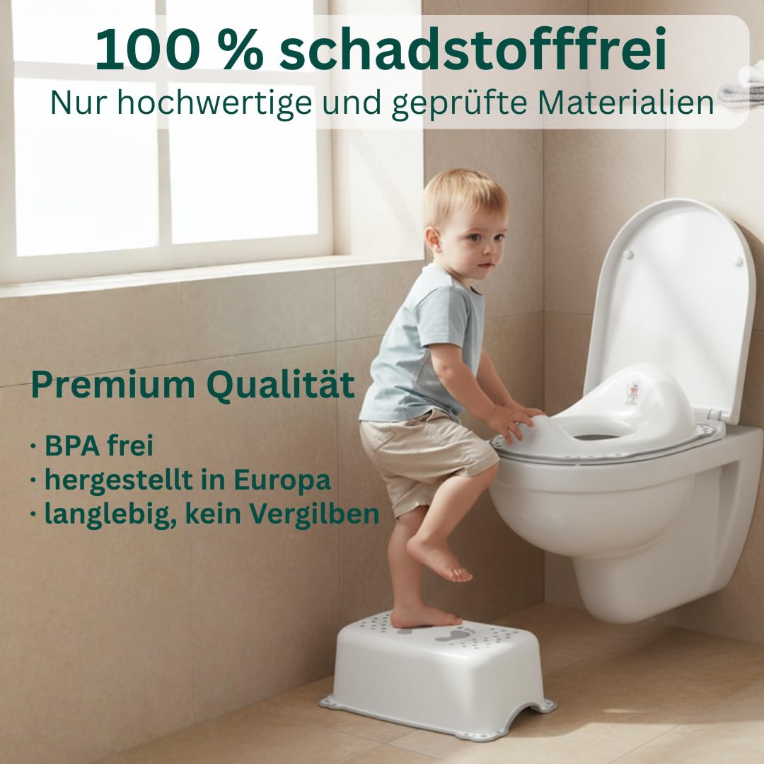 Toilettensitz Kinder Klositz Aufsatz rutschsicher ergonomisch Einhorn pink - Toilettenaufsatz Kinder