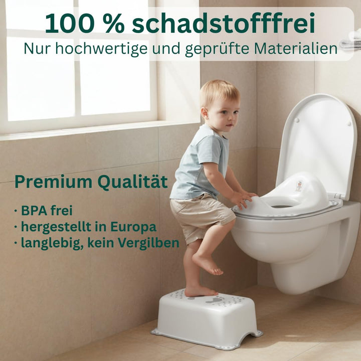 Toilettensitz Kinder Klositz Aufsatz rutschsicher ergonomisch Einhorn pink - Toilettenaufsatz Kinder