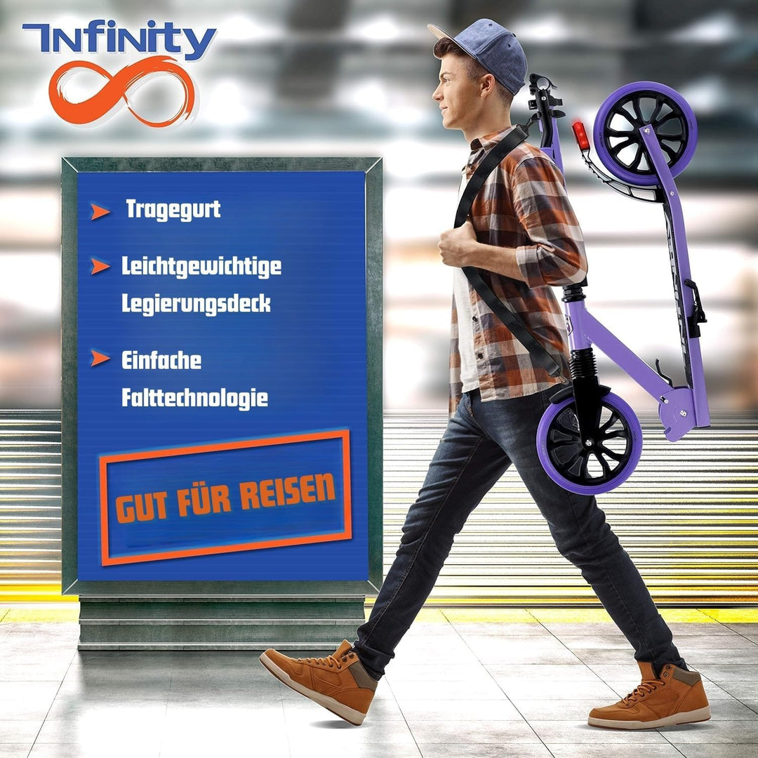 SereneLife Roller für Kinder & Erwachsene, Unisex-Tretroller, Cityroller, klappbar & höhenverstellba