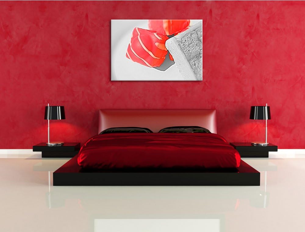 appetitliche Süssigkeiten schwarz/weiss Deluxe Format: 100x70 cm auf Leinwand, XXL riesige Bilder fe