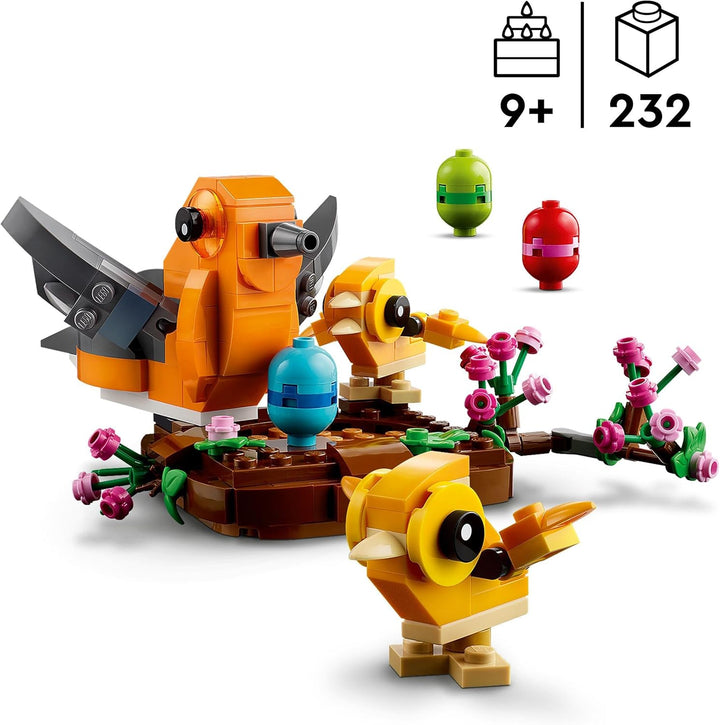 LEGO Creator Vogelnest Set, Spielzeug zum Bauen für Kinder ab 9 Jahren, Mädchen und Jungen, mit 3 Sp