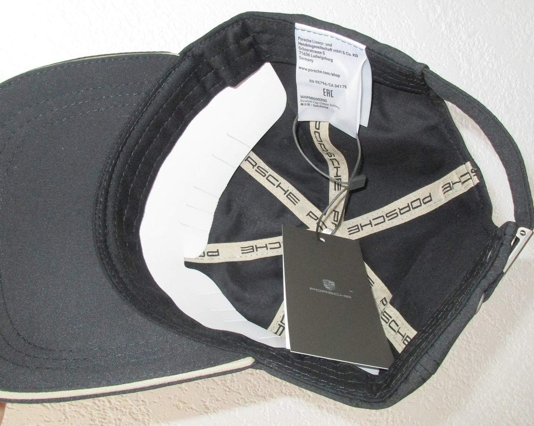Porsche Baseball-Kappe klassisch mit Logo schwarz