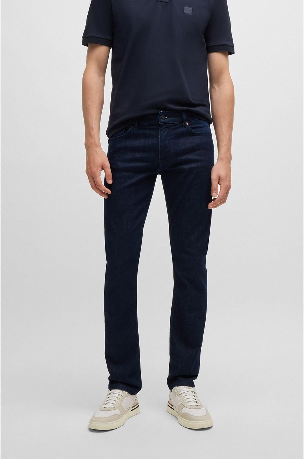 BOSS Herren Delaware BC-L-C Blaue Slim-Fit Jeans aus komfortablem Stretch-Denim 38W / 32L Navy415, 3