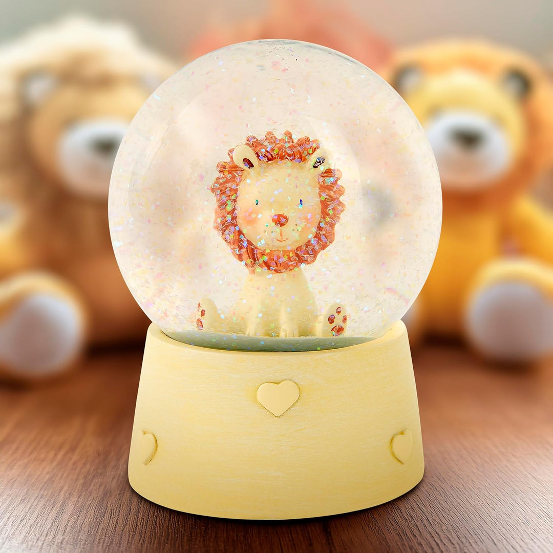 Mousehouse Gifts - Löwen Schneekugel Spieluhr für Kinder Baby Jungen und Mädchen Geschenk