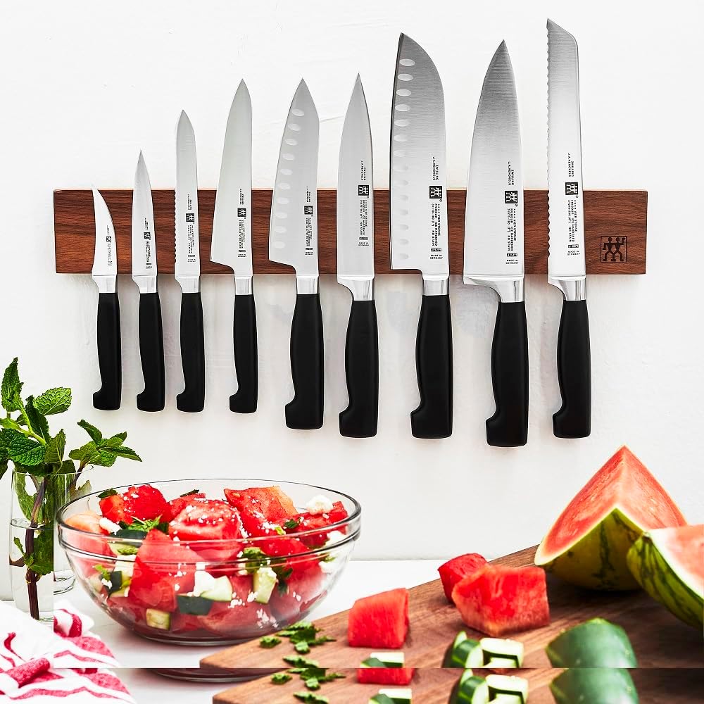ZWILLING 1001567 Kochmesser, Klingenlänge: 20 cm, Breites Klingenblatt, Rostfreier Spezialstahl/Kuns