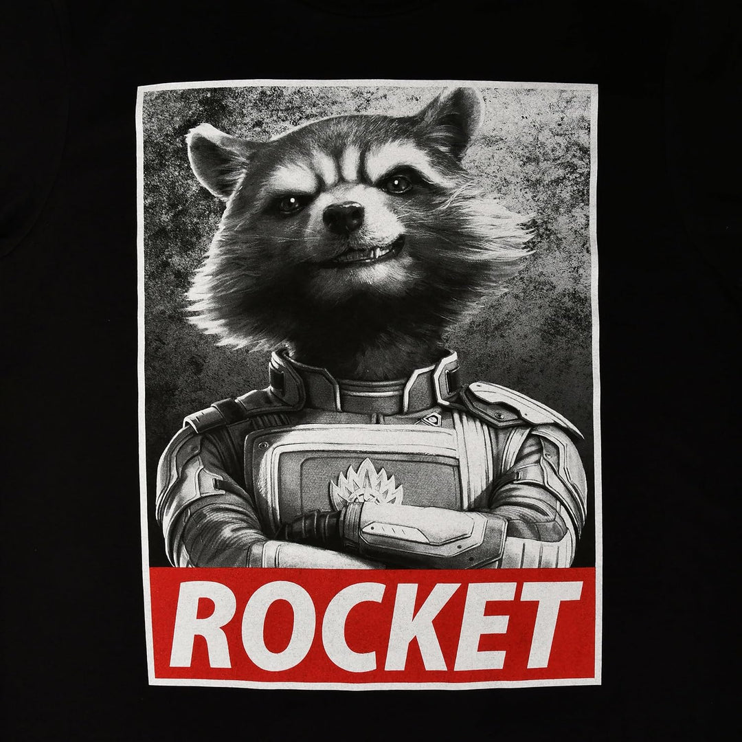 Elbenwald Marvel T-Shirt mit verschiedenen Motiven für Herren Damen Unisex Baumwolle schwarz M Rocke