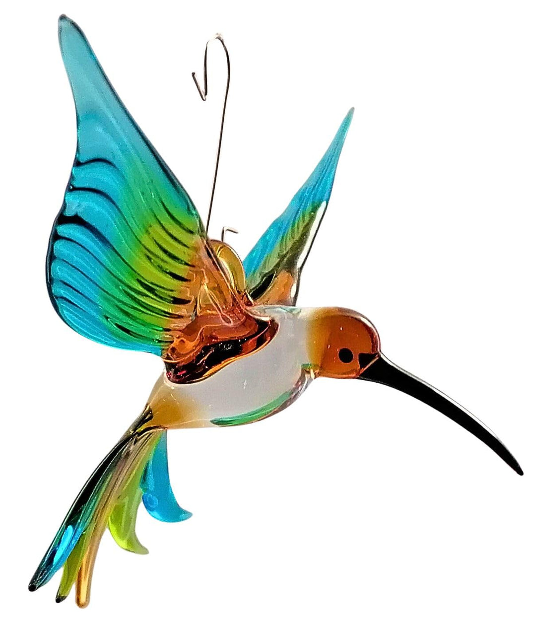 Hängevogel, Kolibri (transp.-braun-grün-hellblau)