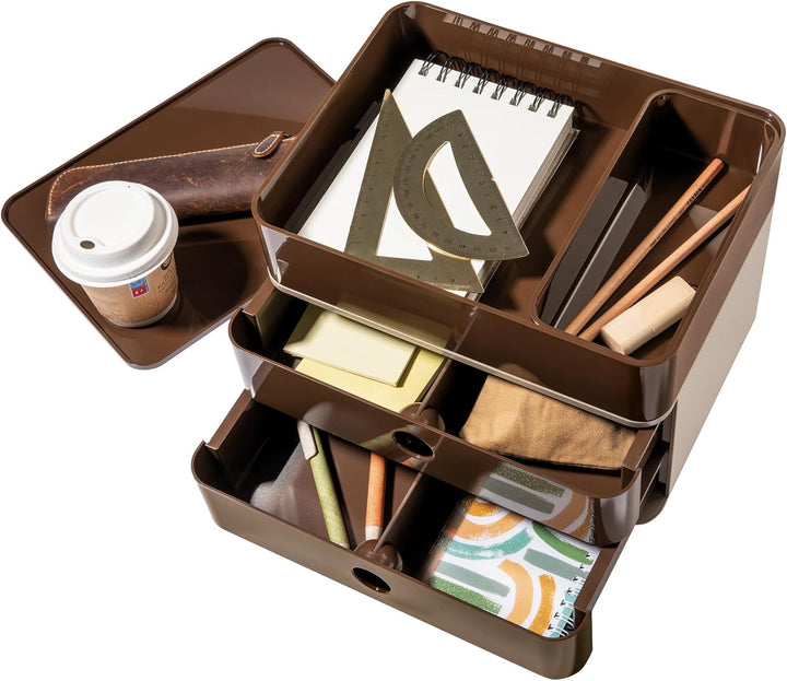 HAN Schubladenbox Allison SMART-BOX mit 2 Schubladen und Trennwand, Kabelführung, stapelbar, Utensil