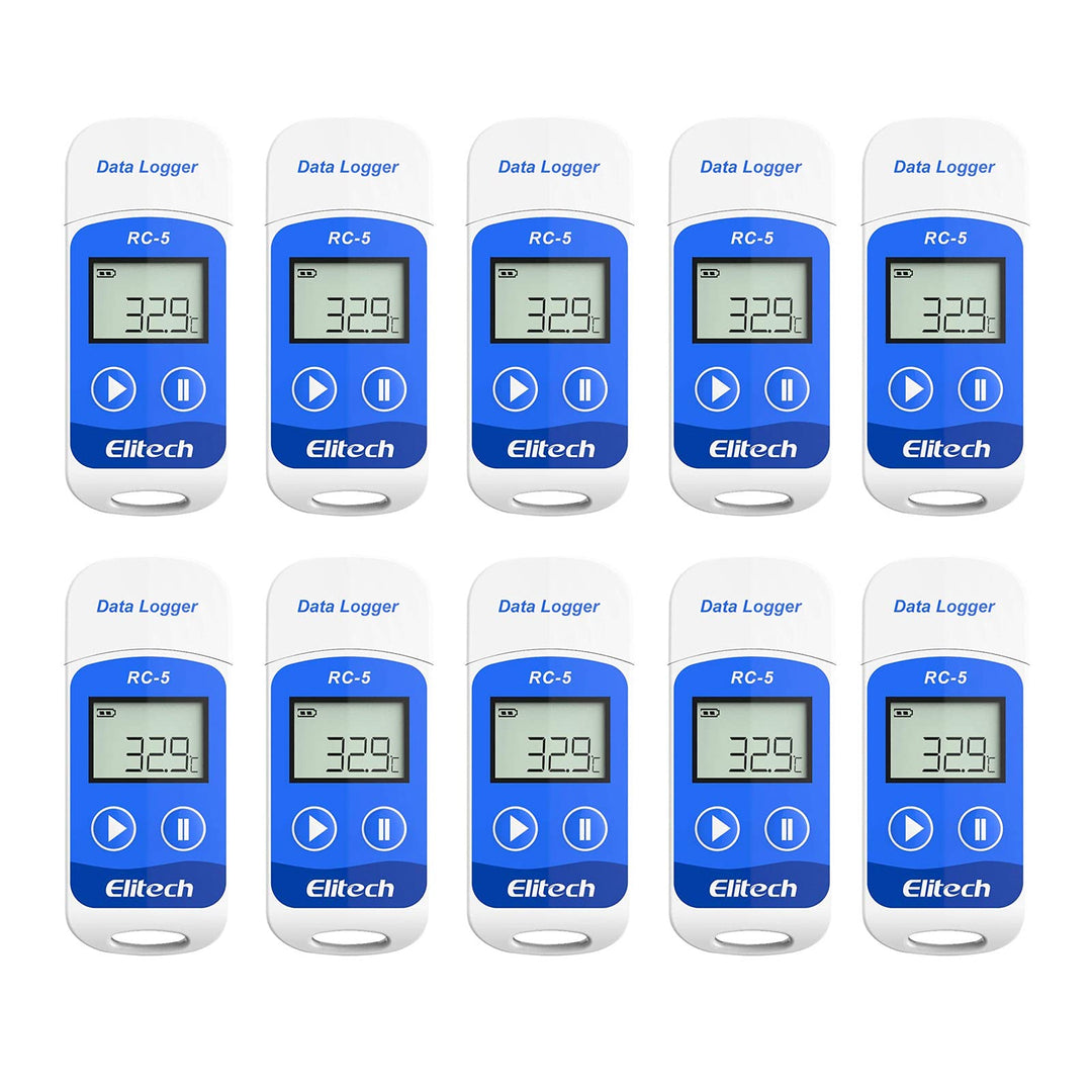 Elitech RC-5 Temperatur Datenlogger - Mini USB Temp Rekorder Interner Externer Sensor Hohe Genauigke
