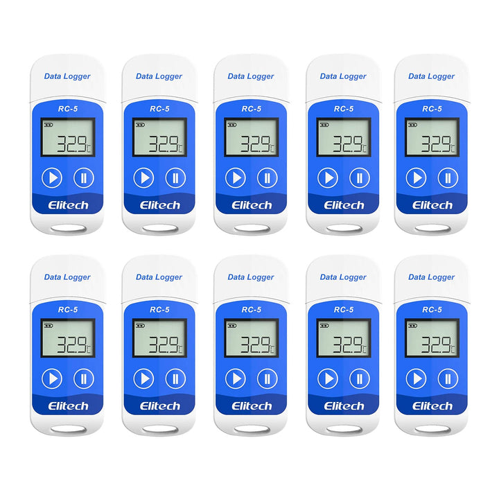 Elitech RC-5 Temperatur Datenlogger - Mini USB Temp Rekorder Interner Externer Sensor Hohe Genauigke