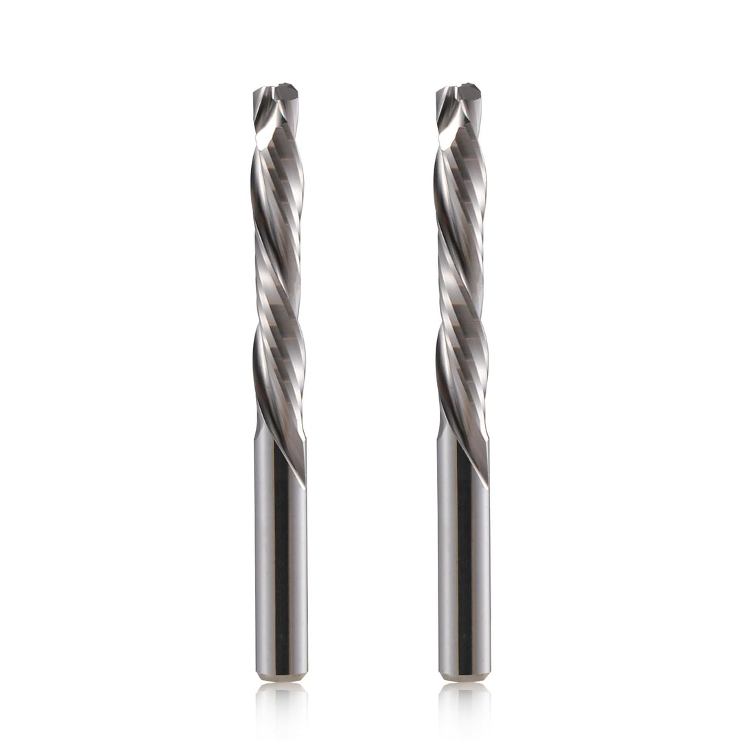6mm Schaft Downcut CNC Fräser Schaftfräser 2 Stücke, 2-Flöte Spiralnutfräser 25mm Schnittlänge CNC B
