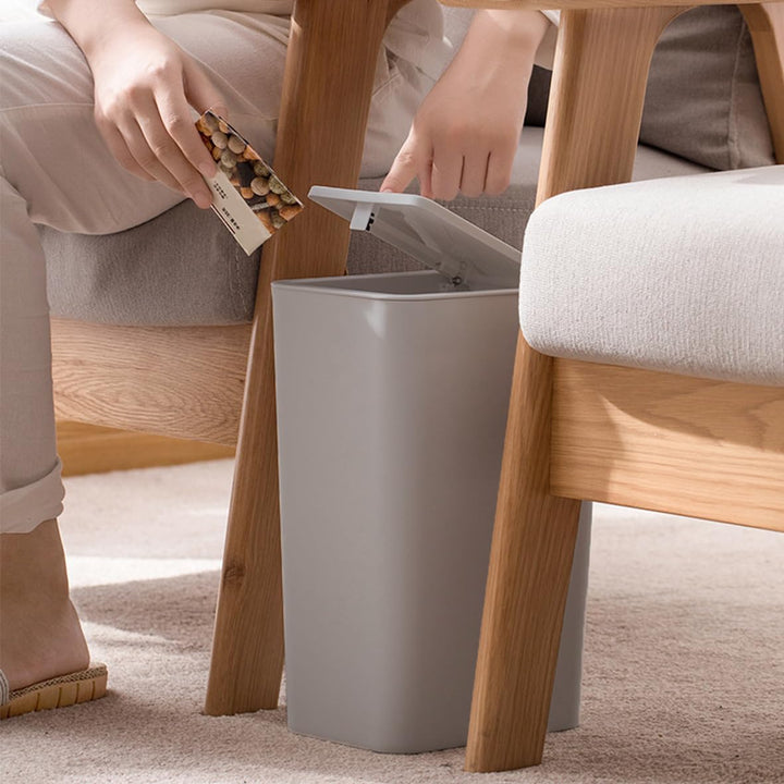3 Stück 10 l Mülleimer mit Pop-Up-Deckel. Kleiner Mülleimer mit Deckel, Abfallkorb für Küche, Schlaf
