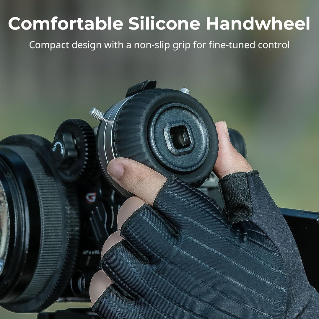 SMALLRIG Follow Focus F50 mit stufenloser dynamischer Dämpfungshebeleinstellung und A/B-Anschlägen,