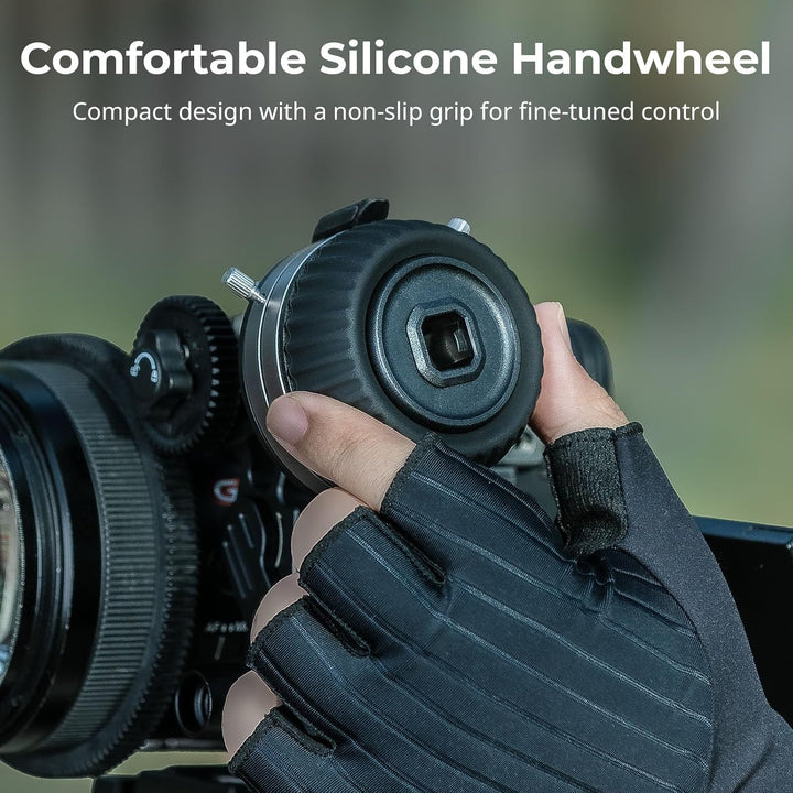 SMALLRIG Follow Focus F50 mit stufenloser dynamischer Dämpfungshebeleinstellung und A/B-Anschlägen,
