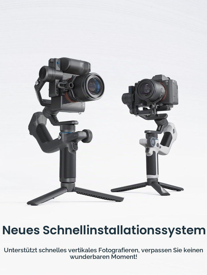 Feiyu SCORP Mini 2 Kit - AI-Tracking Stabilisator für spiegellose Kameras/Action Kamera/iPhone&amp;Samsu