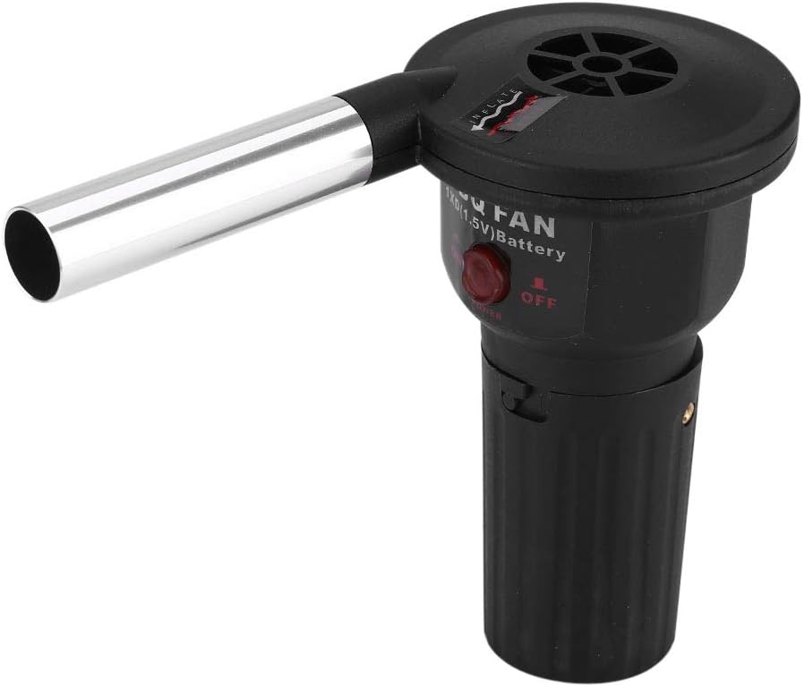 Fdit Grillgebläse, tragbarer Grillventilator, zuverlässiger Grillventilator, leichte Batterie zum Gr