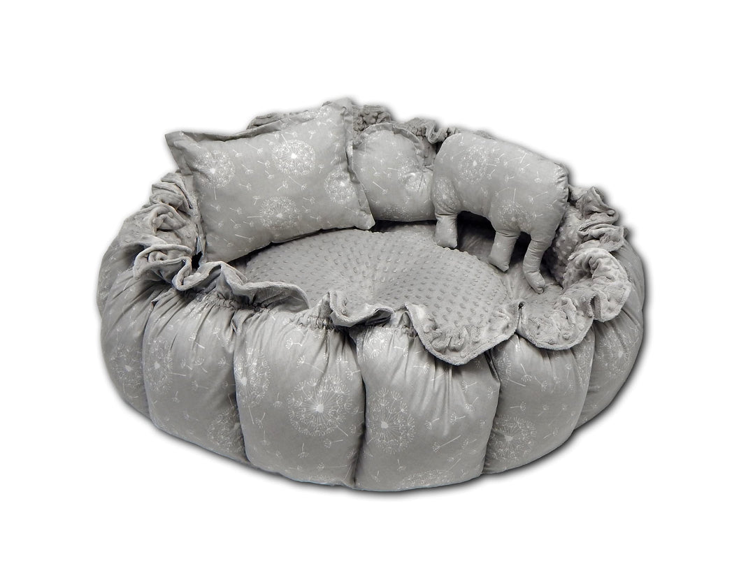 LOOLAY ENGELSNEST Kingsize XXL BABYNEST Nestchen-Ø 90cm Krabbledecke-Ø 155cm 2seitig Babynestchen Ba