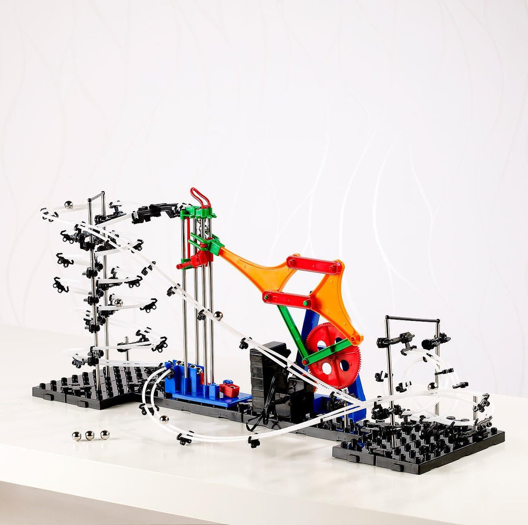 Playtastic Modellbahn: Kugel-Achterbahn Schwierigkeitsstufe I, 226 Teile (Modellbau Bausatz, Spielze